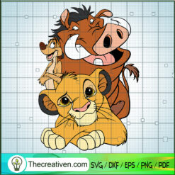 Timon Simba And Pumba SVG, Lion King SVG, Walt Disney SVG