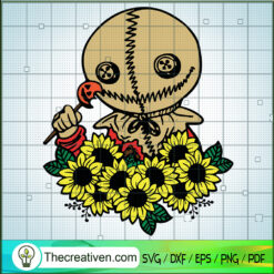 Sam Trick Or Treat Sunflower SVG, Sam Horror SVG, Halloween SVG