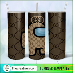 Among Us Gucci Full Tumbler Wrap Tumbler Wrap – Digital Download