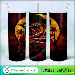 Freddy Krueger Full Tumbler Wrap Tumbler Wrap – Digital Download