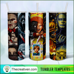 Horror Movie Characters Full T Tumbler Wrap Download