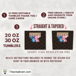 Alternative view of Stitch And Angel Gucci Full Tu Tumbler Wrap Download