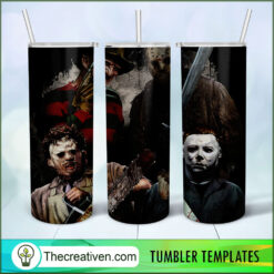 Michael Freddy Leatherface Fri Tumbler Wrap Download