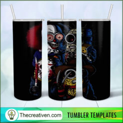 Minion Horror Characters Face Tumbler Wrap Download