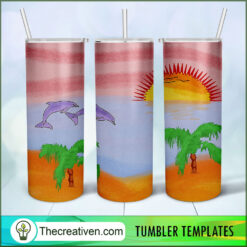 Sad Heart Bad Bunny Full Tumbler Wrap Tumbler Wrap – Digital Download