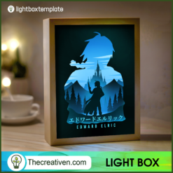 Edward Elric Paper Cut, Fullmetal Alchemist Shadow Box, 3D Box