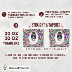 Alternative view of Momster Full Tumbler Wrap Tumbler Wrap – Digital Download