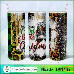 Just A Girl Who Loves Christma Tumbler Wrap Download