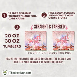 Alternative view of Faith Over Fear Full Tumbler Wrap Tumbler Wrap – Digital Download