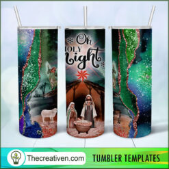 Oh Holy Night Full Tumbler Wrap Tumbler Wrap – Digital Download