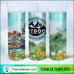 Outdoor Full Tumbler Wrap Tumbler Wrap – Digital Download