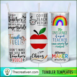 Teacher Fuel Full Tumbler Wrap Tumbler Wrap – Digital Design 108616