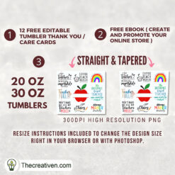 Alternative view of Teacher Fuel Full Tumbler Wrap Tumbler Wrap – Digital  Design 108616