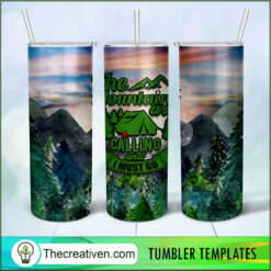 The Mountain Are Calling And I Tumbler Wrap Download
