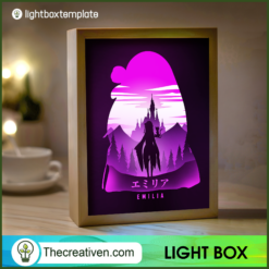 Emilia Paper Cut, Re:Zero Shadow Box, 3D Box