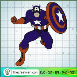 Captain America Art SVG, Captain SVG, Marvel Comics SVG