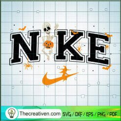 Nike Logo x Skeleton Halloween SVG Cut File for Cricut & Silhouette