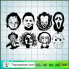All Horror Faces SVG, Horror Characters SVG, Halloween SVG 2 Artboard 19 100 copy