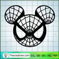 Spider-man Mickey Head SVG, Mickey Spider SVG, Disney Mickey Mouse SVG
