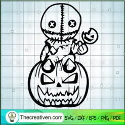 Sam With Pumpkin SVG, Sam Trick Or Treat SVG, Funny Halloween SVG