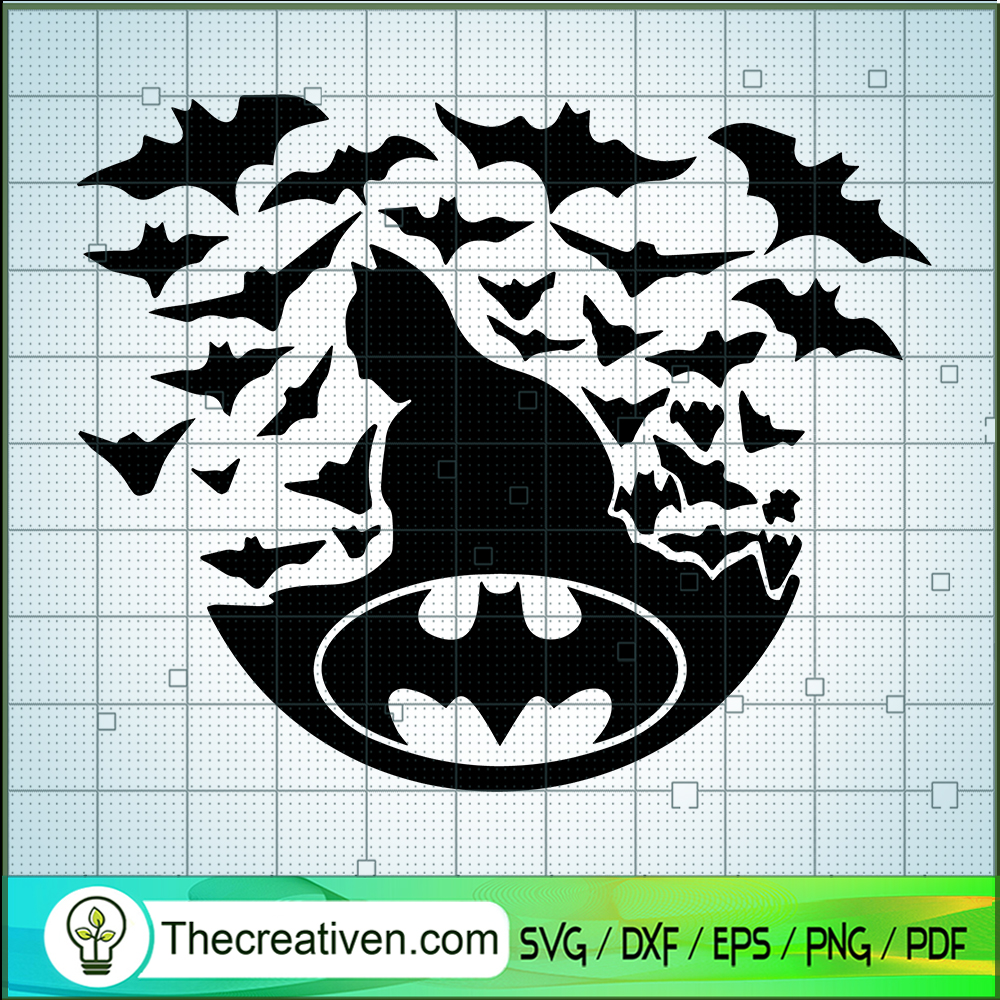 Batman With Bat SVG, Batman Logo SVG, DC Comics SVG 1 Batman With Bat SVG, Batman Logo SVG, DC Comics SVG