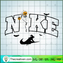 Nike x Skeleton With Pumpkin SVG, Nike Halloween SVG, Nike Logo SVG
