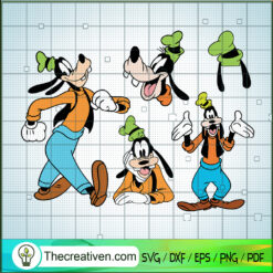 Goofy Bundle SVG, Goofy Emoji Bundle SVG, Walt Disney Characters SVG