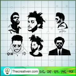 The Weekend Face Bundle SVG, The Weekend SVG, Singer SVG