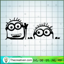 Cute Face Minions SVG, Minions SVG, Movies SVG