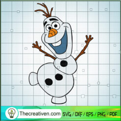 Funny Olaf Dancing SVG, Olaf SVG, Frozen SVG