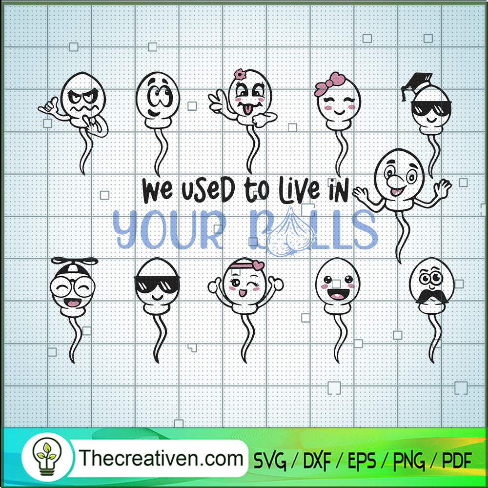 We Used To Live In You Balls SVG Cut File for Cricut & Silhouette 1 We Used To Live In You Balls SVG Cut File for Cricut & Silhouette