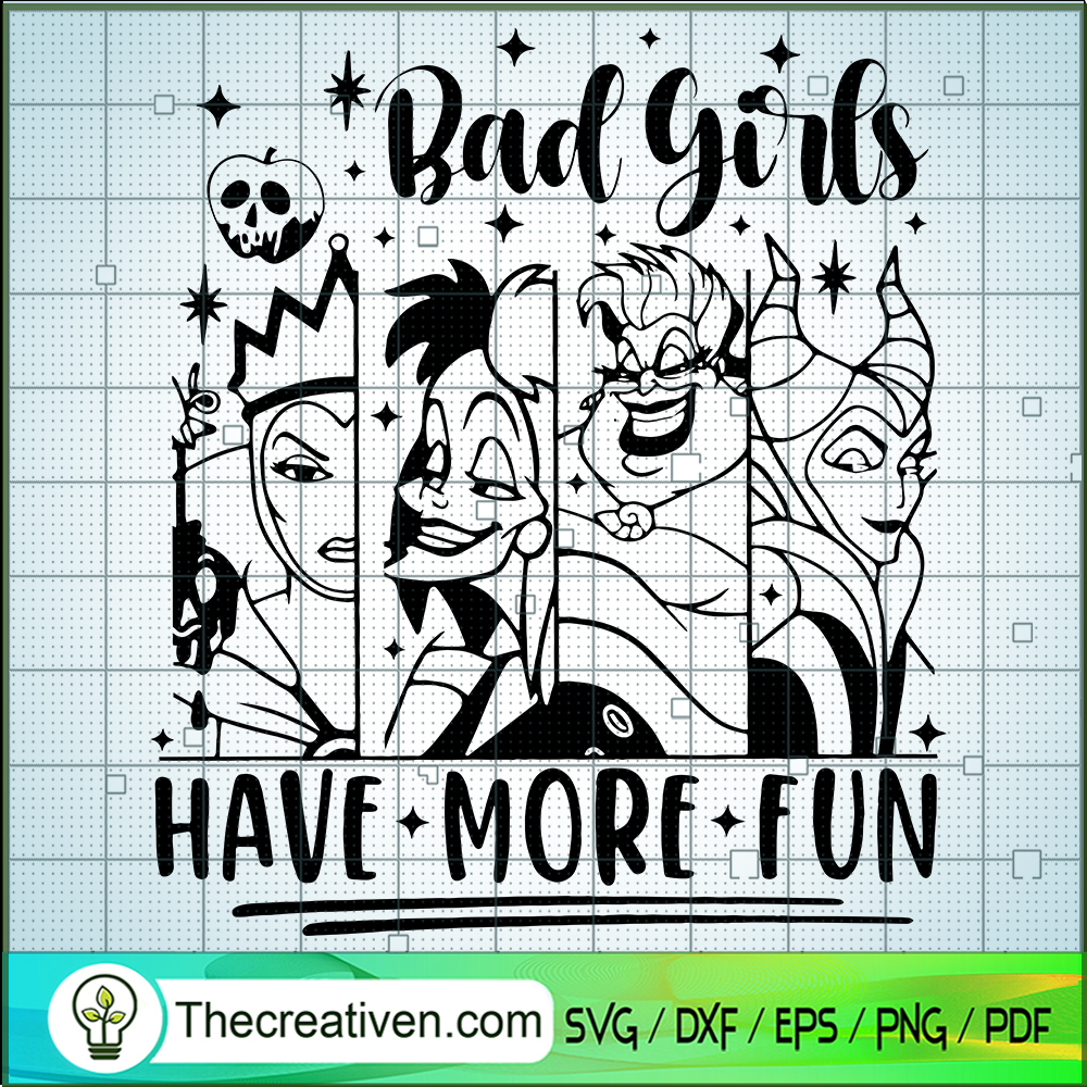 Bad Girls Have More Fun SVG Cut File for Cricut & Silhouette 1 Bad Girls Have More Fun SVG Cut File for Cricut & Silhouette