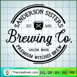 Sanderson Sisters Brewing Co Premium W SVG Cut File fo Design 109710