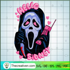Hello Sidney SVG, Scream Ghost SVG, Horror Halloween SVG