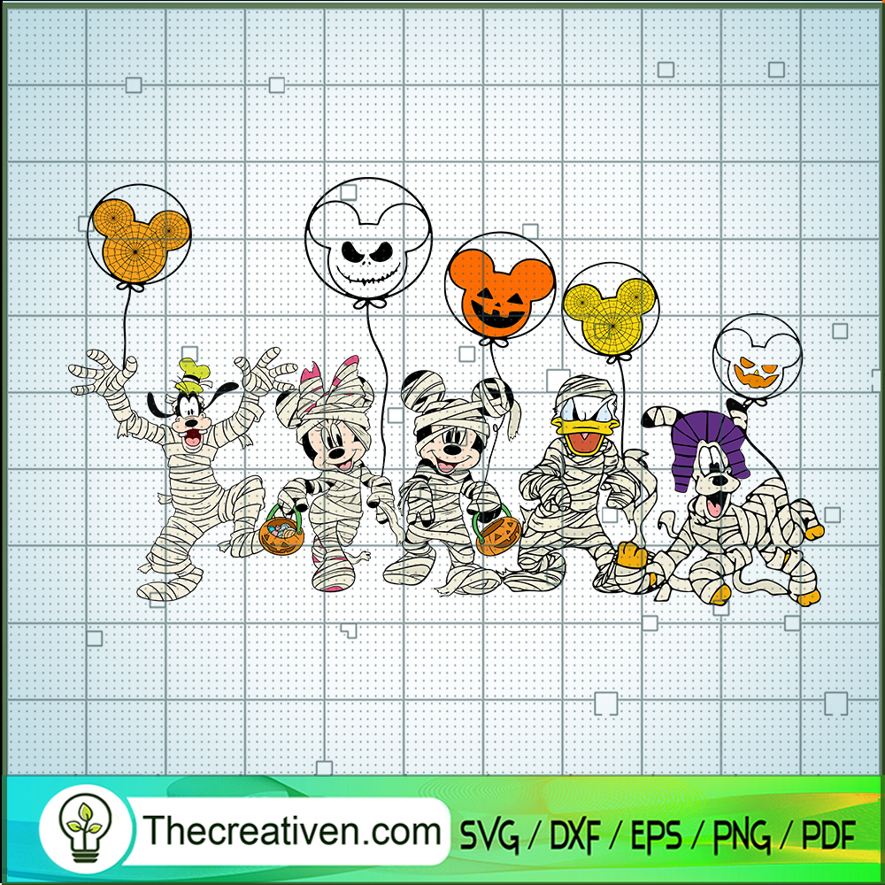 Disney Mummies SVG, Mickey Halloween Ballon SVG, Disney Halloween SVG 1 Disney Mummies SVG, Mickey Halloween Ballon SVG, Disney Halloween SVG