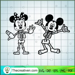 Disney Mickey Skeleton SVG Cut File for Cricut & Silhouette