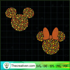 Disney Mouse Fall Autumn SVG Cut File for Cricut & Silhouette