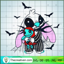 Stitch Jack Skellington SVG Cut File for Cricut & Silh Design 110395