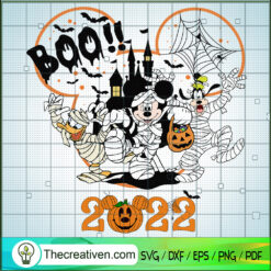 Disney Boo 2022 SVG, Disney Mummies SVG, Disney Halloween SVG