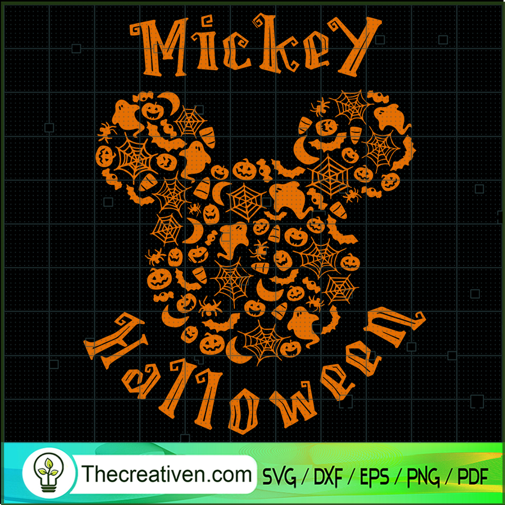 Mickey Halloween Theme SVG, Mickey Head SVG, Disney Halloween SVG 1 Mickey Halloween Theme SVG, Mickey Head SVG, Disney Halloween SVG
