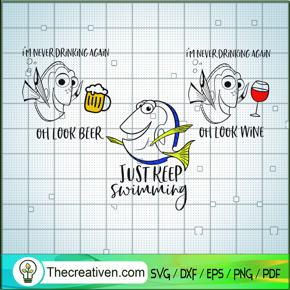 Dory Drinking Bundle SVG, Dory And Nemo SVG, Just Keeping Swimming SVG 1 Dory Drinking Bundle SVG, Dory And Nemo SVG, Just Keeping Swimming SVG