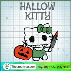 Hallow Kitty SVG, Kitty Halloween SVG, Happy Halloween SVG