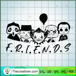 Halloween Horror Friends SVG Cut File for Cricut & Silhouette