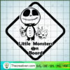 Little Monster On Board SVG Cut File for Cricut & Silhouette