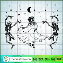 Skeleton Dancing Ballet SVG Cut File for Cricut & Silhouette