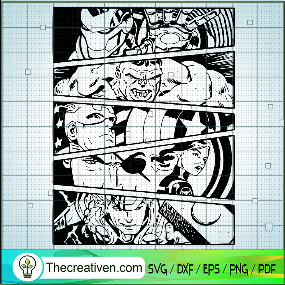 Marvel Comics SVG, Avengers Team SVG, Super Heroes SVG 1 Marvel Comics SVG, Avengers Team SVG, Super Heroes SVG