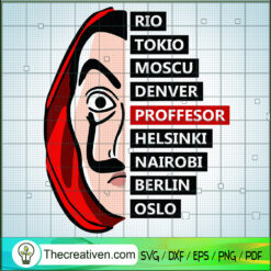 Rio Tokio Moscu Denver Proff SVG Cut File for Cricut