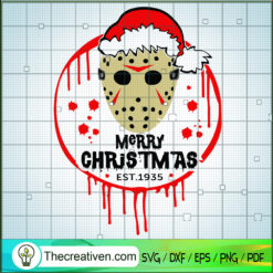 Merry Christmas Jason Voorhees SVG Cut File for Cricut & Silhouette