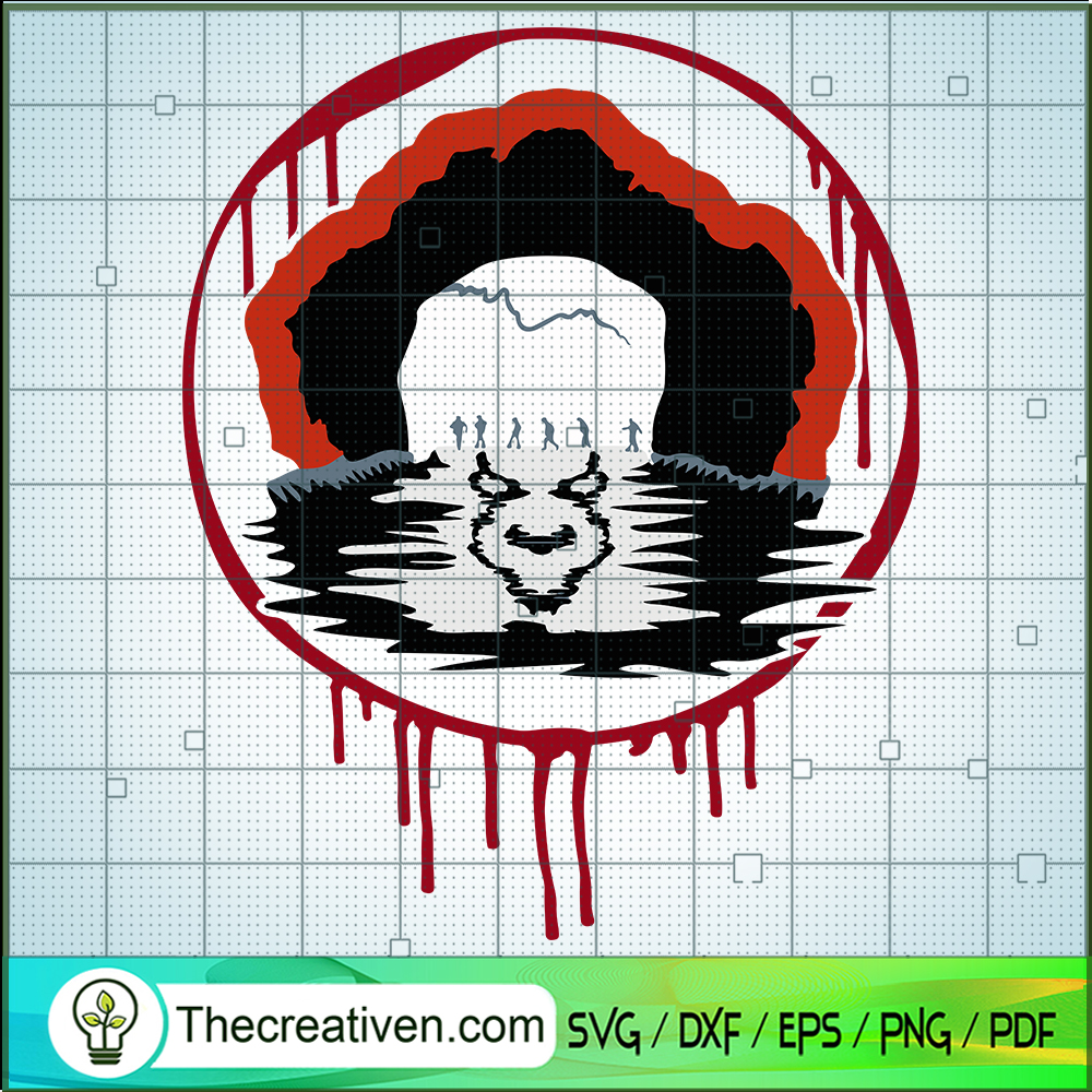 Pennywise Face Lake SVG, IT Halloween SVG, Horror Characters SVG 1 Pennywise Face Lake SVG, IT Halloween SVG, Horror Characters SVG