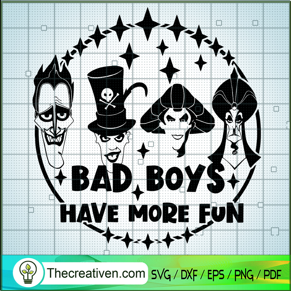 Bad Boys Have More Fun SVG, Villains SVG, Halloween SVG 1 Bad Boys Have More Fun SVG, Villains SVG, Halloween SVG